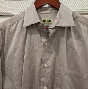 Joseph Abboud Herringbone Knit Button Down Shirt